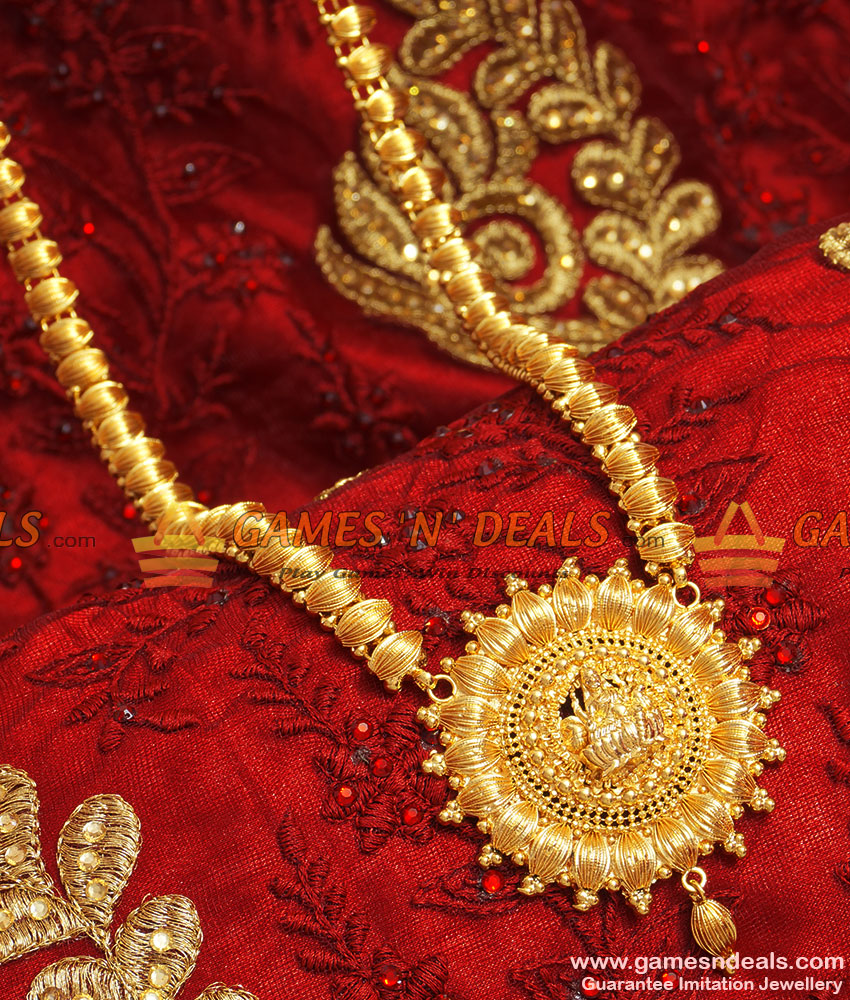 ARRG70 Chidambaram Lakshmi Dollar Design Traditional Long Imitation Haram